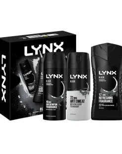 LYNX Black Trio Gift Set