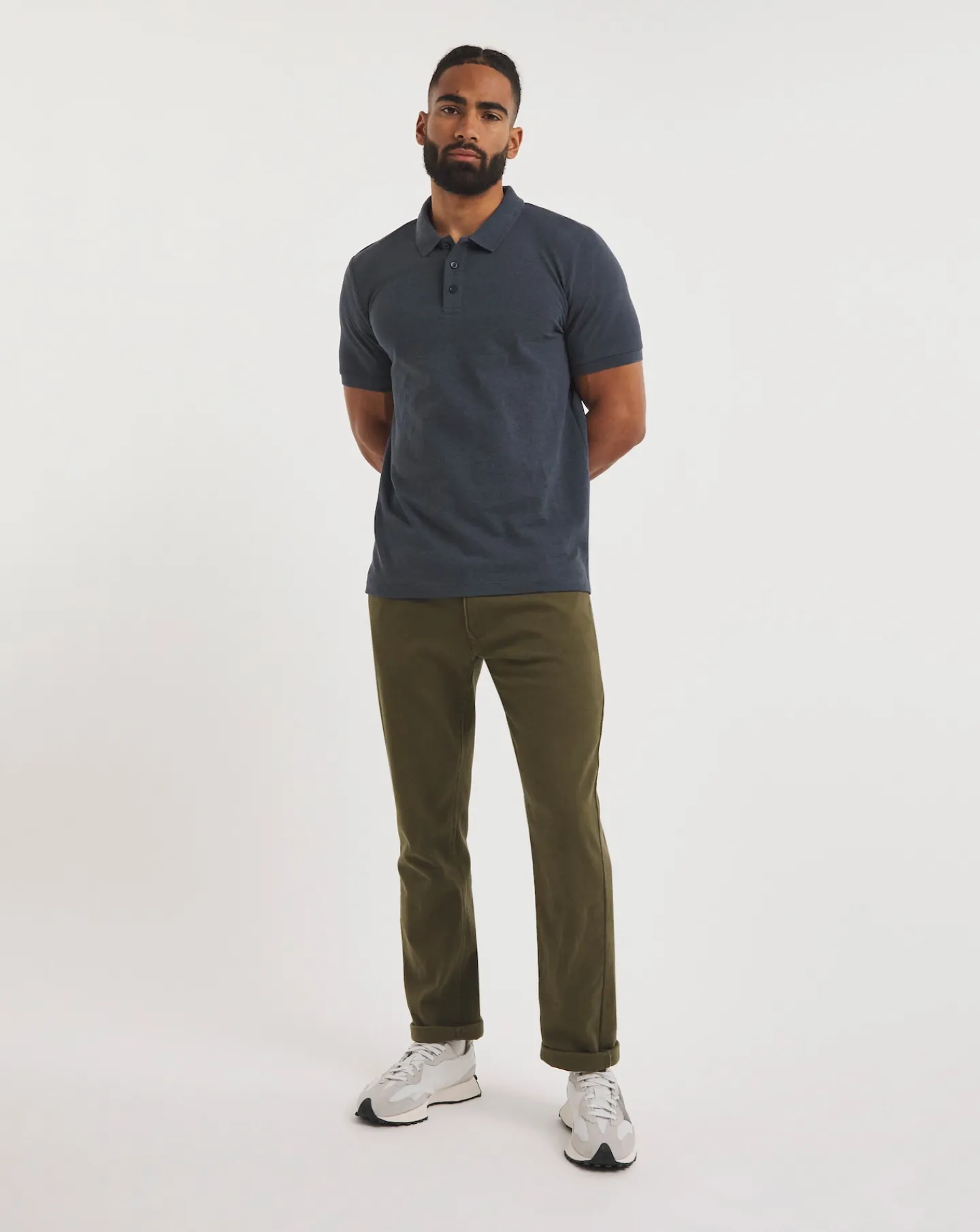 Jacamo Marl Pique Polo Long