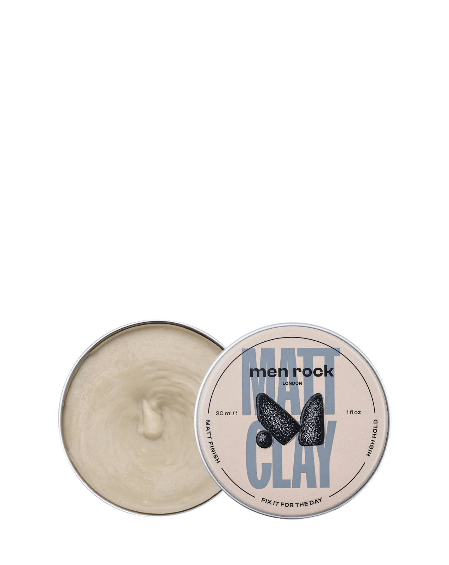 Men Rock Matt Clay - High Hold, Matt Finish, 30ml