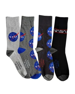 Licence Mens 4pk NASA Socks