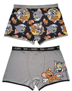 Licence Mens 2pk Tom & Jerry Boxer Shorts