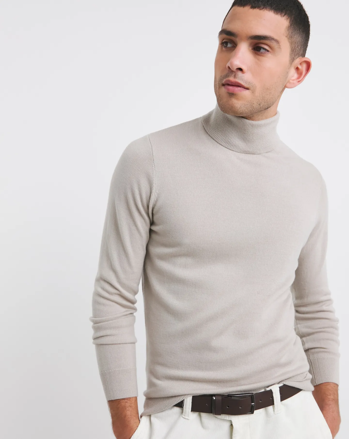 Jacamo Merino Wool Roll Neck Jumper