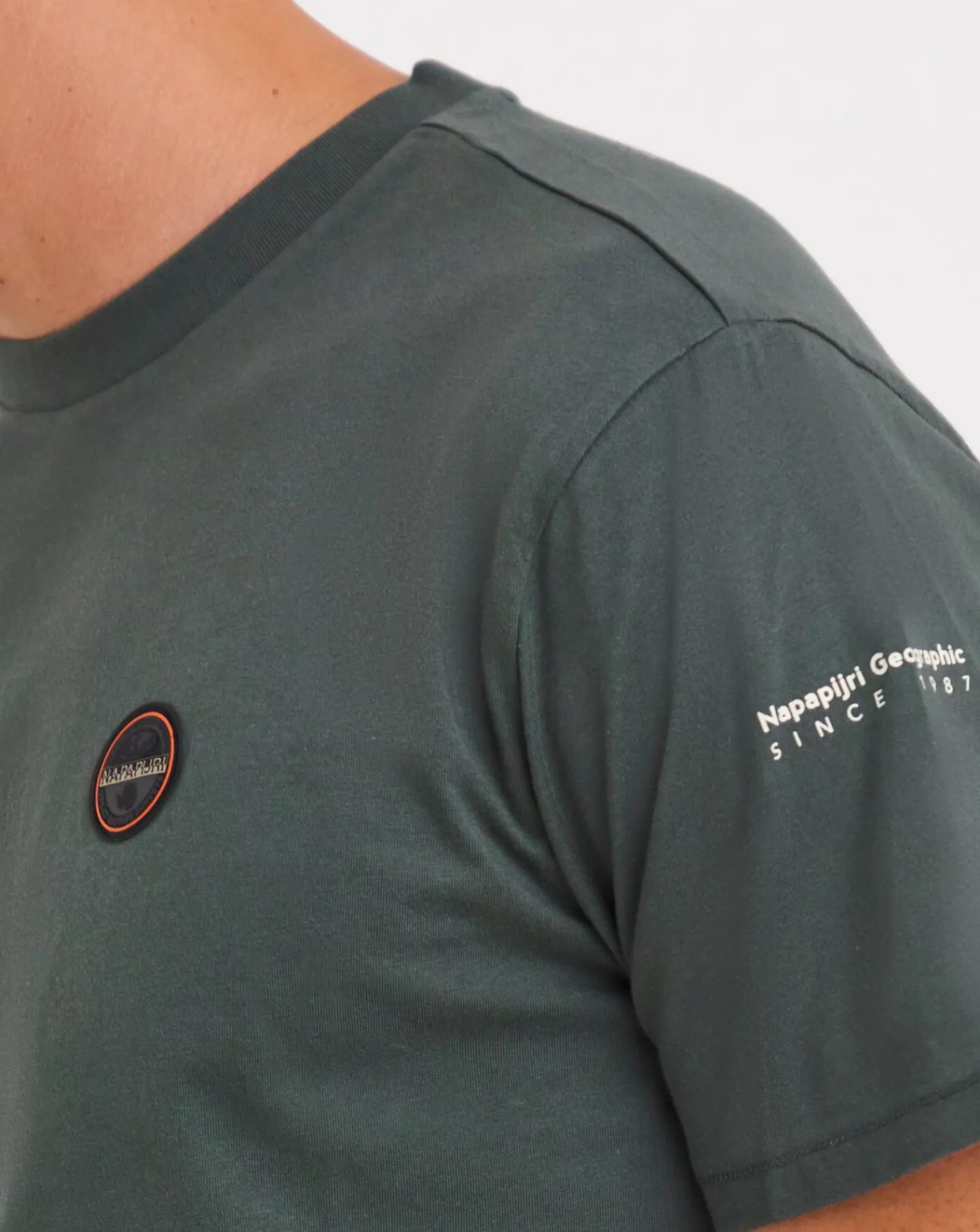 Napapijri Badge Khaki T-Shirt
