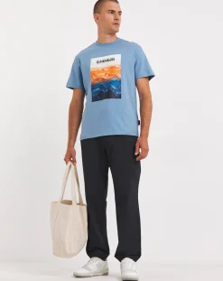 Napapijri Blue Graphic T-Shirt