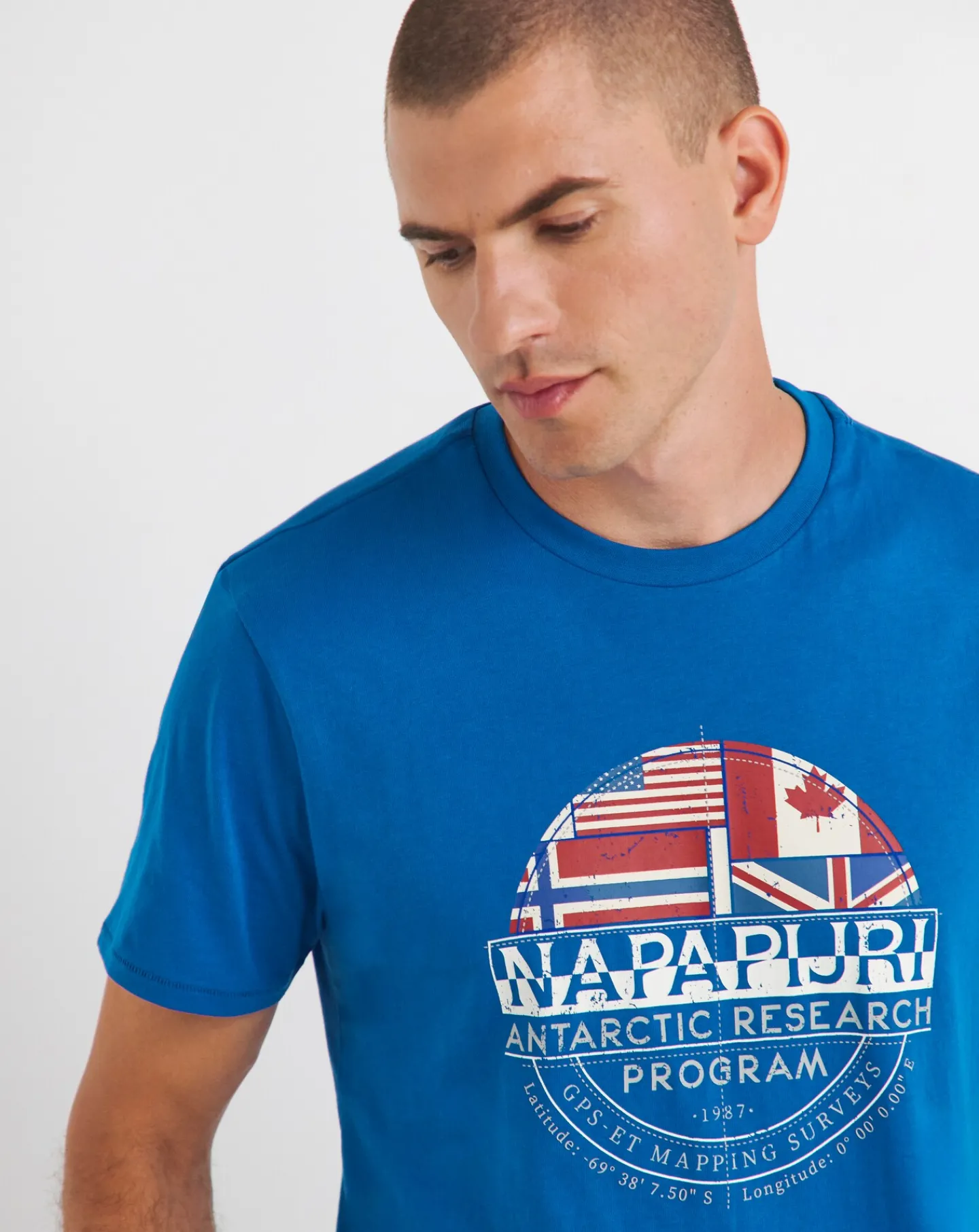 Napapijri Turin Flag Logo T-shirt