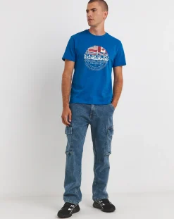 Napapijri Turin Flag Logo T-shirt