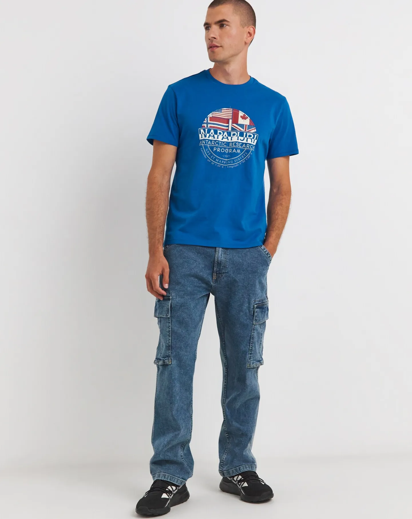 Napapijri Turin Flag Logo T-shirt