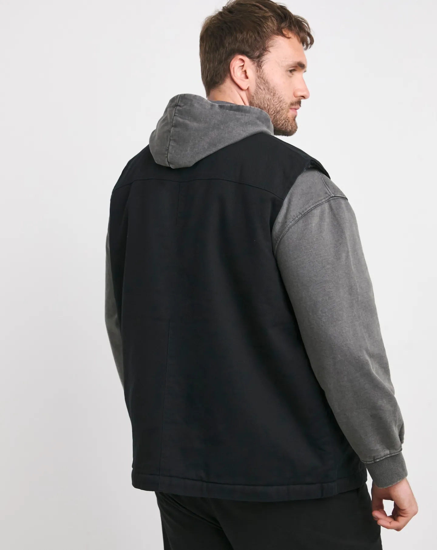 Jacamo Navy Borg Lined Gilet