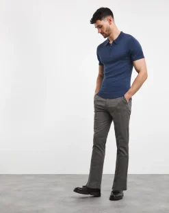 Jacamo Merino Wool Knitted Polo Slim Fit