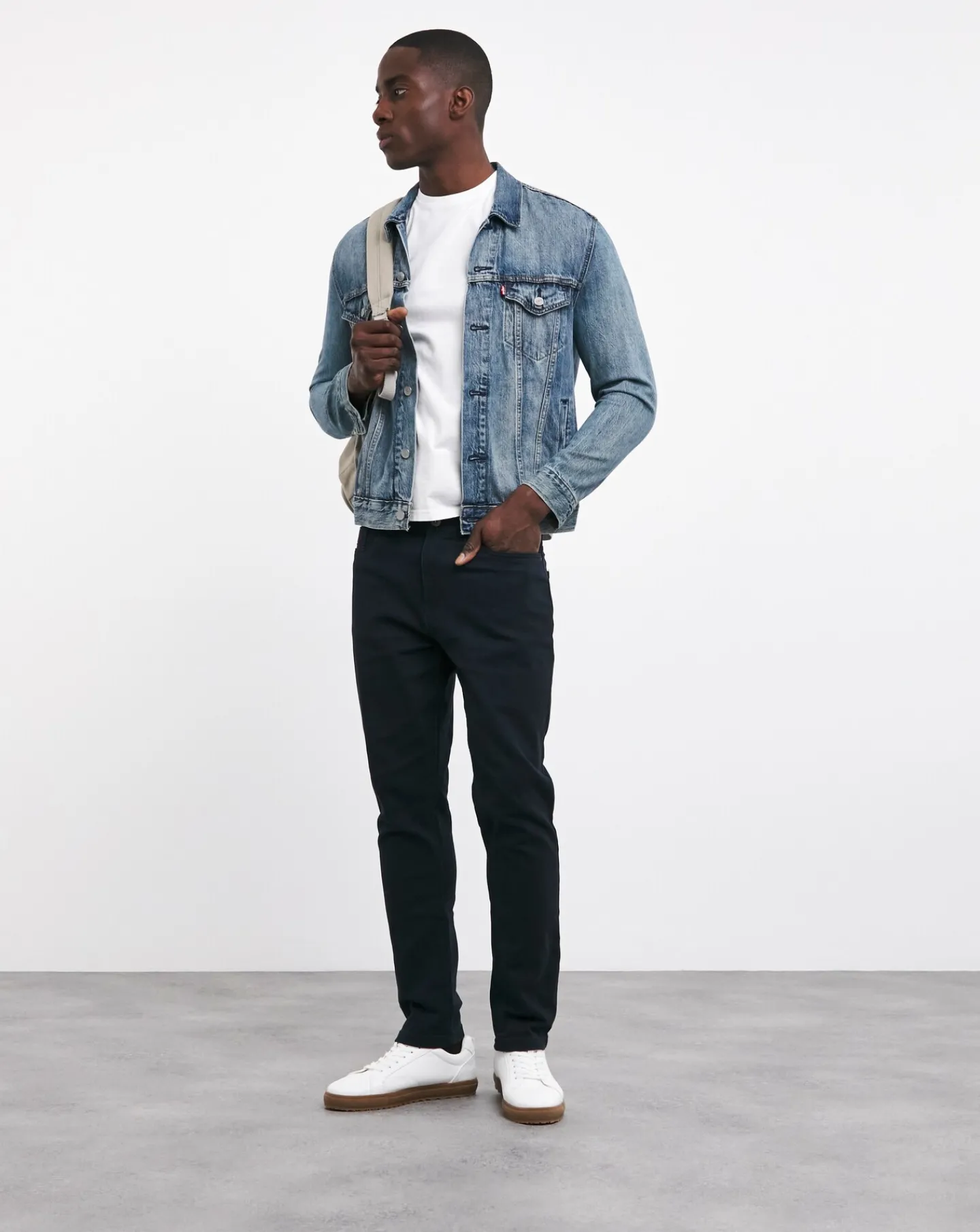Jacamo Slim Fit Stretch Gaberdine Jeans
