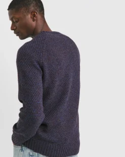 Jacamo Twist Wool Blend Crew Neck Jumper