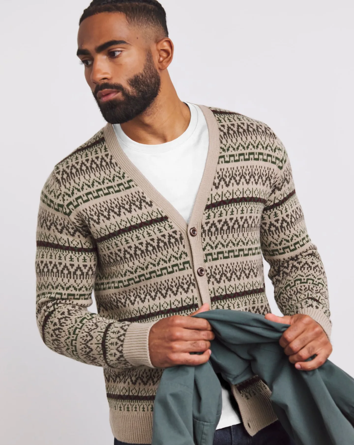 Jacamo Fairisle Cardigan