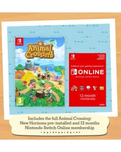 Nintendo Switch Lite Coral Isabelle Aloha Edition & 12 Months Switch Online