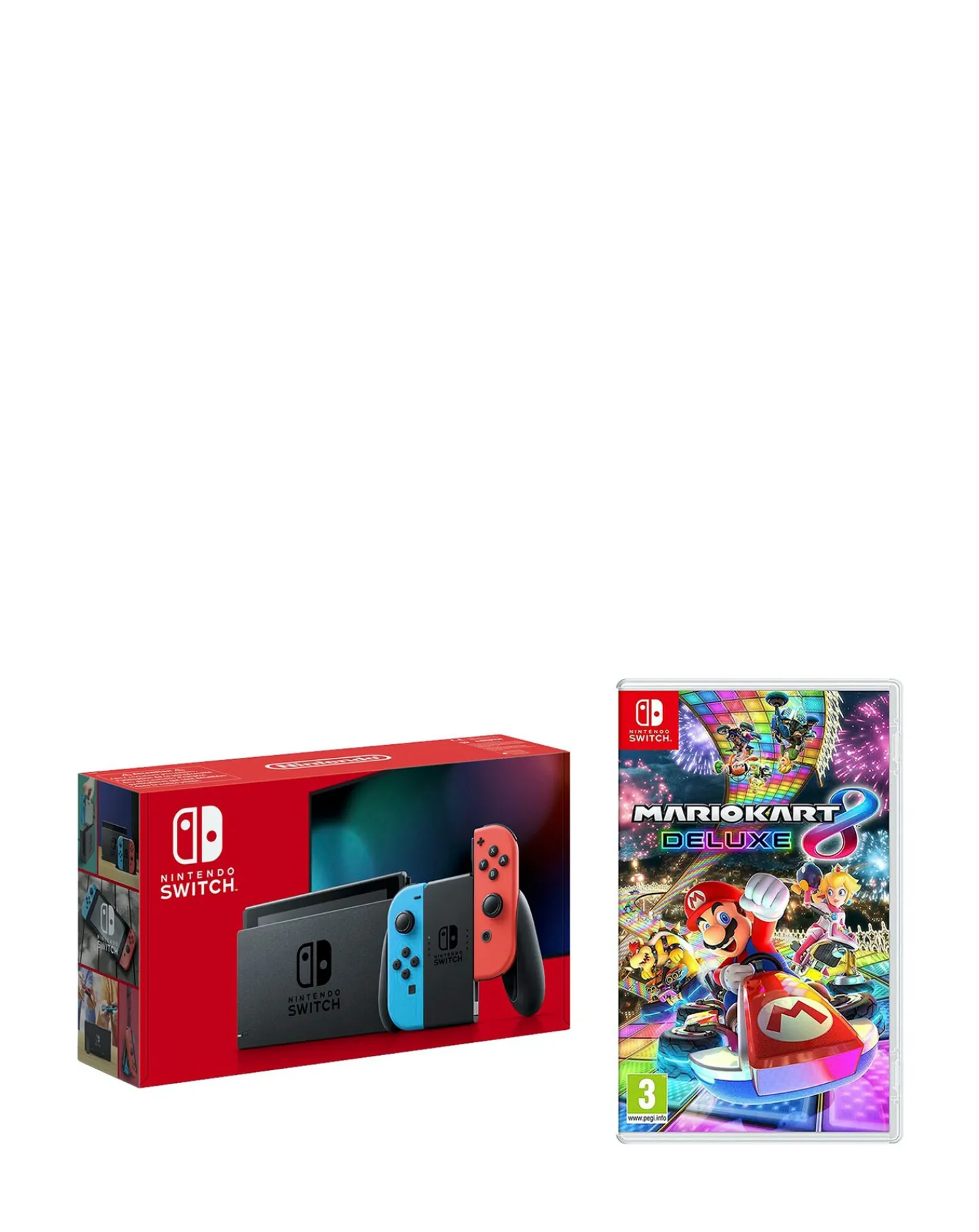 Nintendo Switch Neon Console + Mario Kart 8 Bundle
