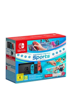 Nintendo Switch Neon With Switch Sports & 12 Months Switch Online