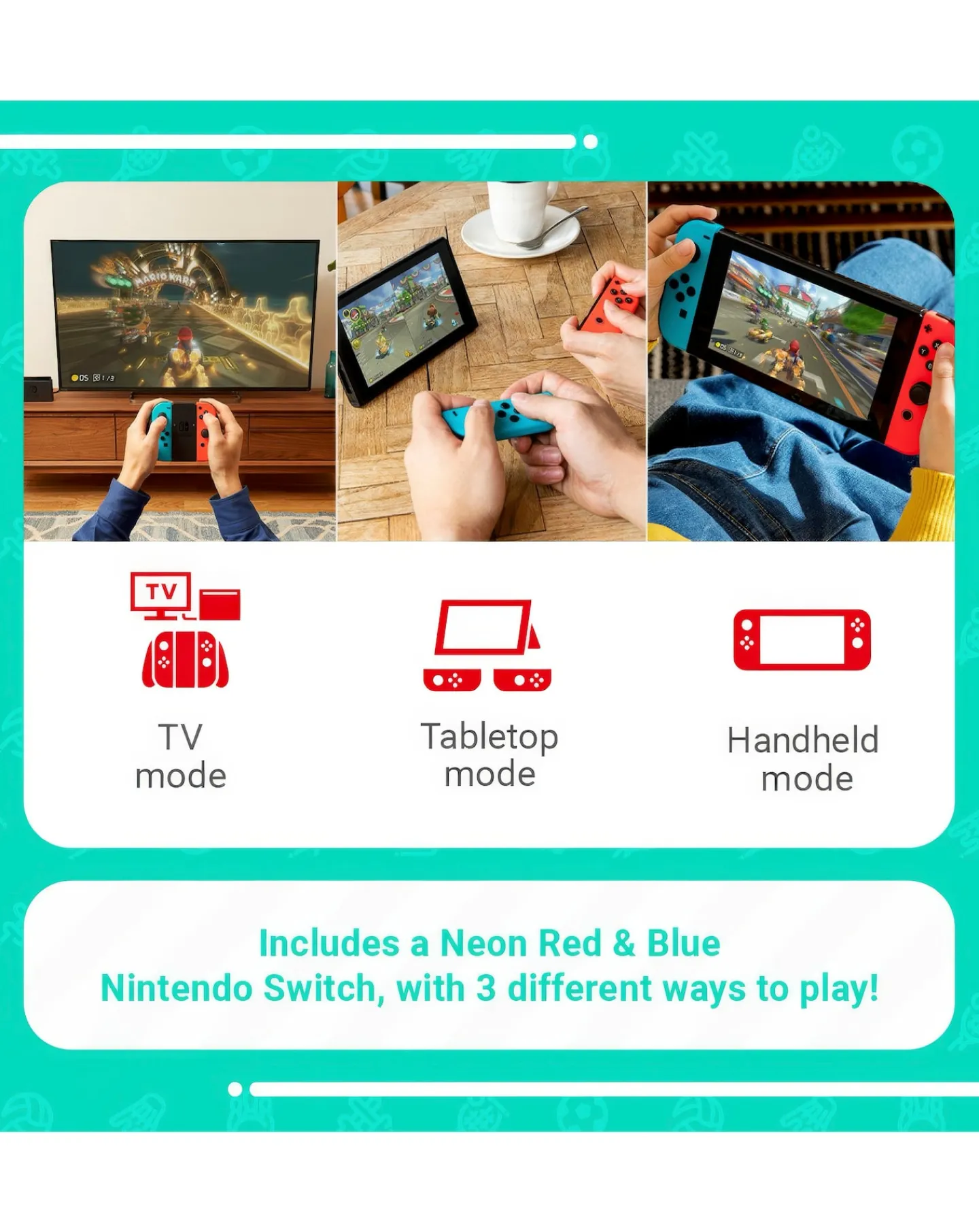 Nintendo Switch Neon With Switch Sports & 12 Months Switch Online