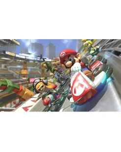 Nintendo Switch OLED Neon Blue & Red Console - Switch Mario Kart 8 Deluxe Bundle