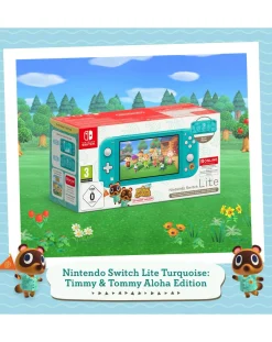Nintendo Switch Turquoise Timmy & Tommy Edition & 12 Months Switch Online