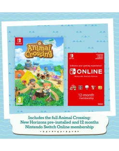 Nintendo Switch Turquoise Timmy & Tommy Edition & 12 Months Switch Online