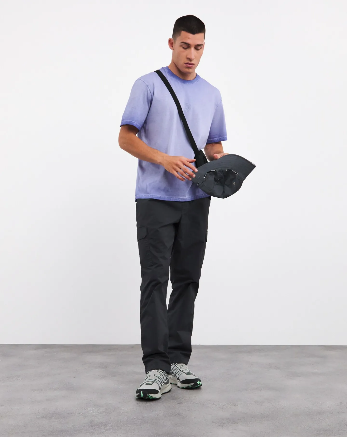Jacamo Oil Wash Relaxed Fit Embroidered T-Shirt