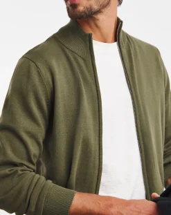 Jacamo Zip Through Funnel Neck Cardigan
