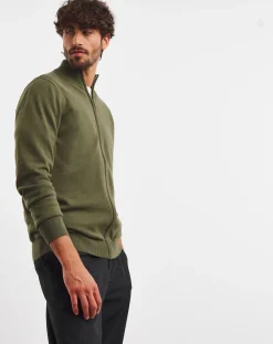 Jacamo Zip Through Funnel Neck Cardigan
