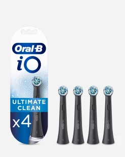 Oral B Oral-B iO Black Refill Heads Pack of 4