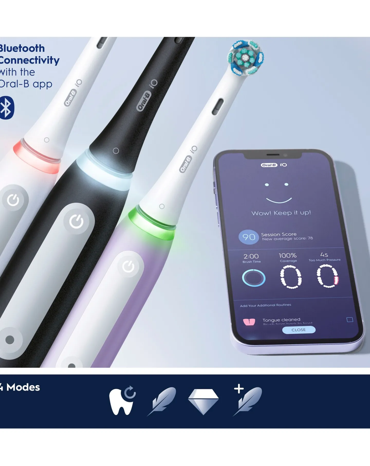 Oral B Oral-B iO4 Black with Travel Case