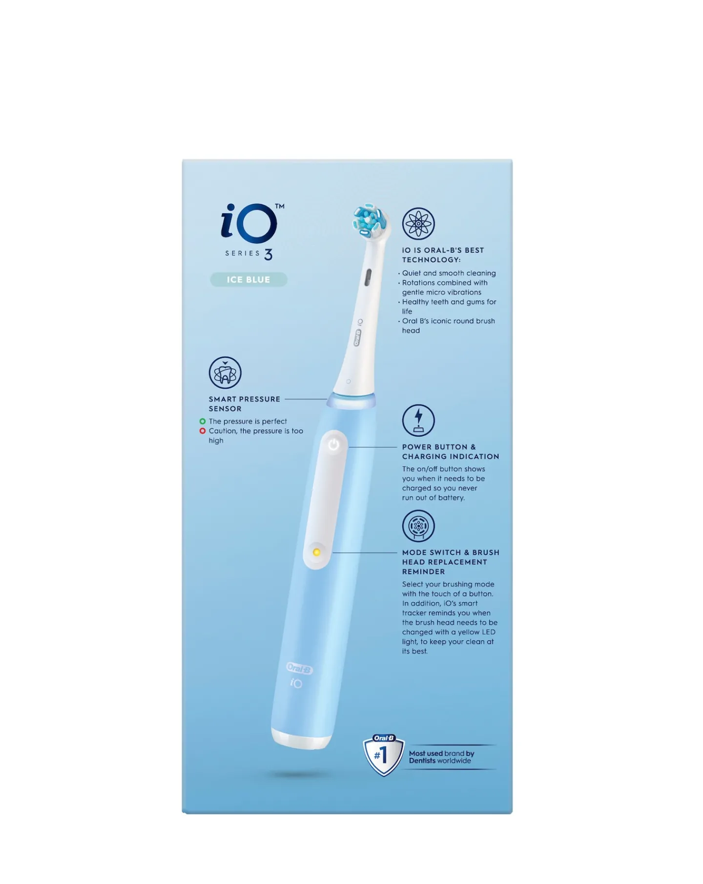 Oral B Oral-B iO3 Ice Blue Electric Toothbrush