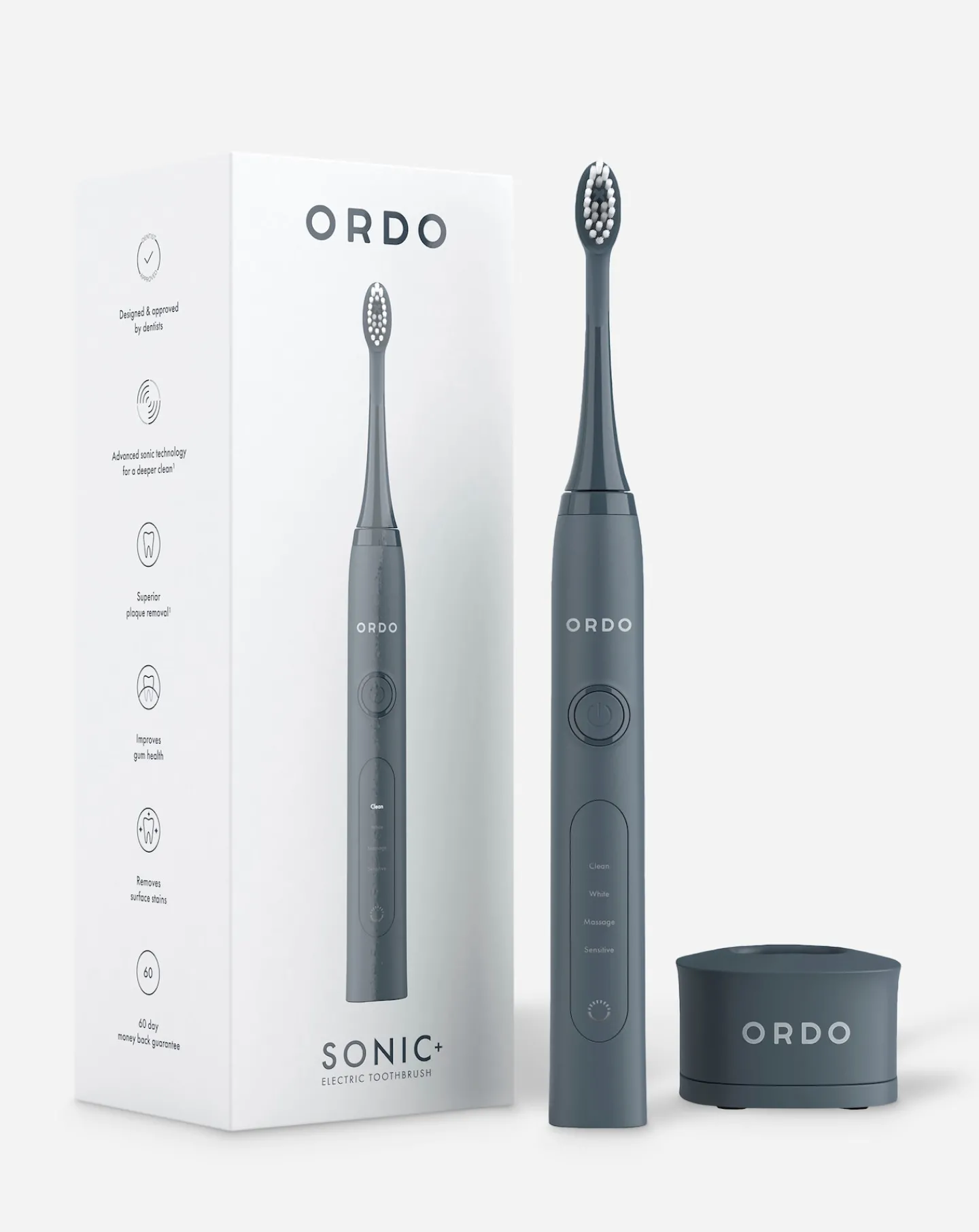 Ordo Sonic+ Electric Toothbrush - Charcoal Grey