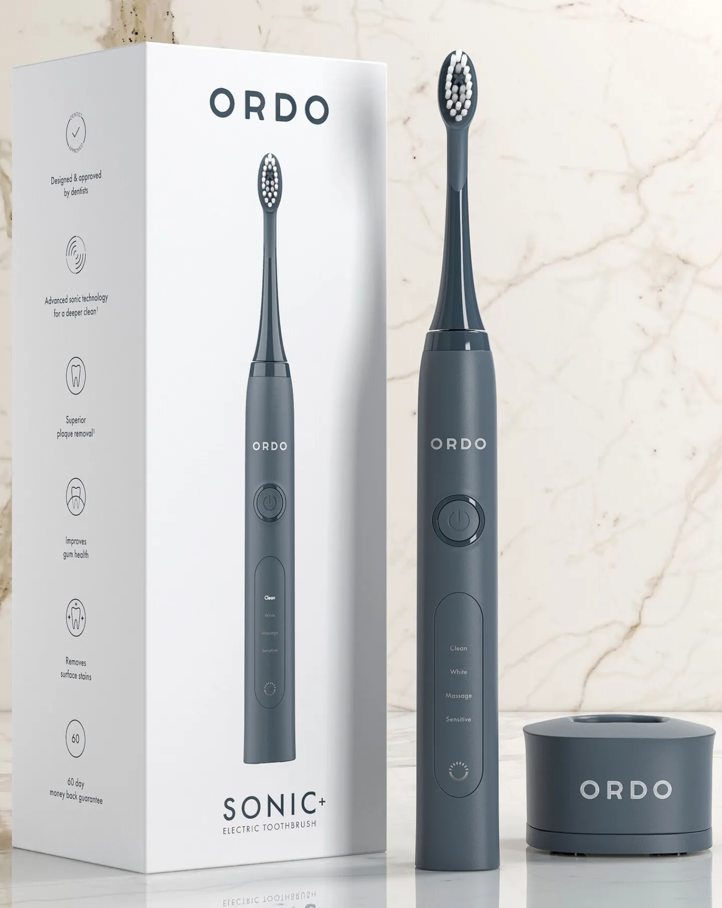 Ordo Sonic+ Electric Toothbrush - Charcoal Grey