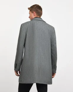 Jacamo Overcoat With Stitched Internal Gilet