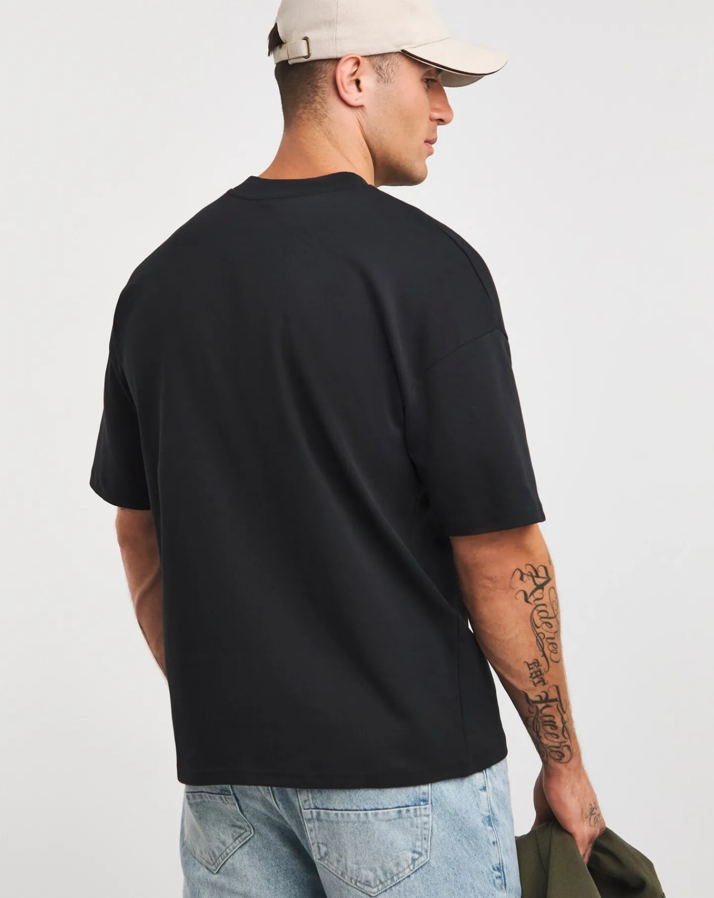 Jacamo Oversized Heavyweight Crew Neck T-Shirt Reg