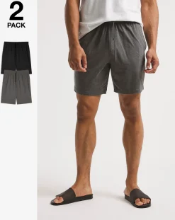 Jacamo Pack 2 Jersey Lounge Shorts