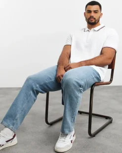 Jacamo Pique Tipped Polo Long