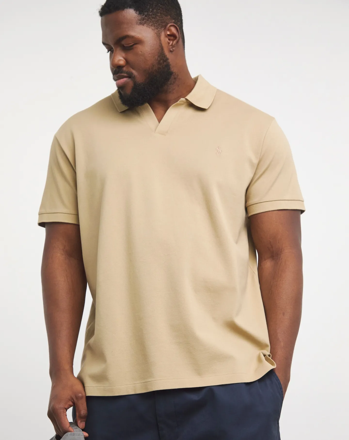 Polo Ralph Lauren Beige Pocket Stretch Polo Shirt