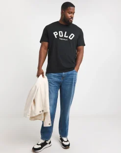Polo Ralph Lauren Black Arched Varsity Logo T-Shirt