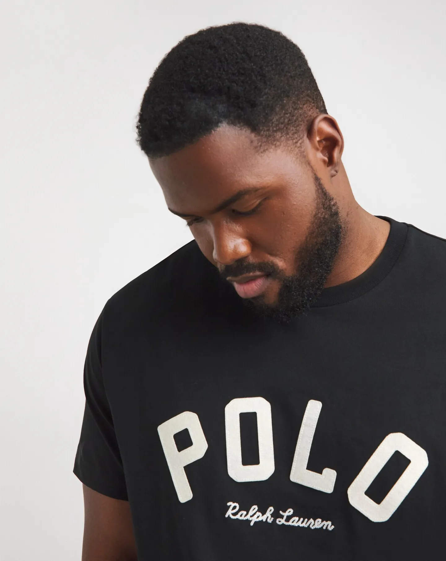 Polo Ralph Lauren Black Arched Varsity Logo T-Shirt
