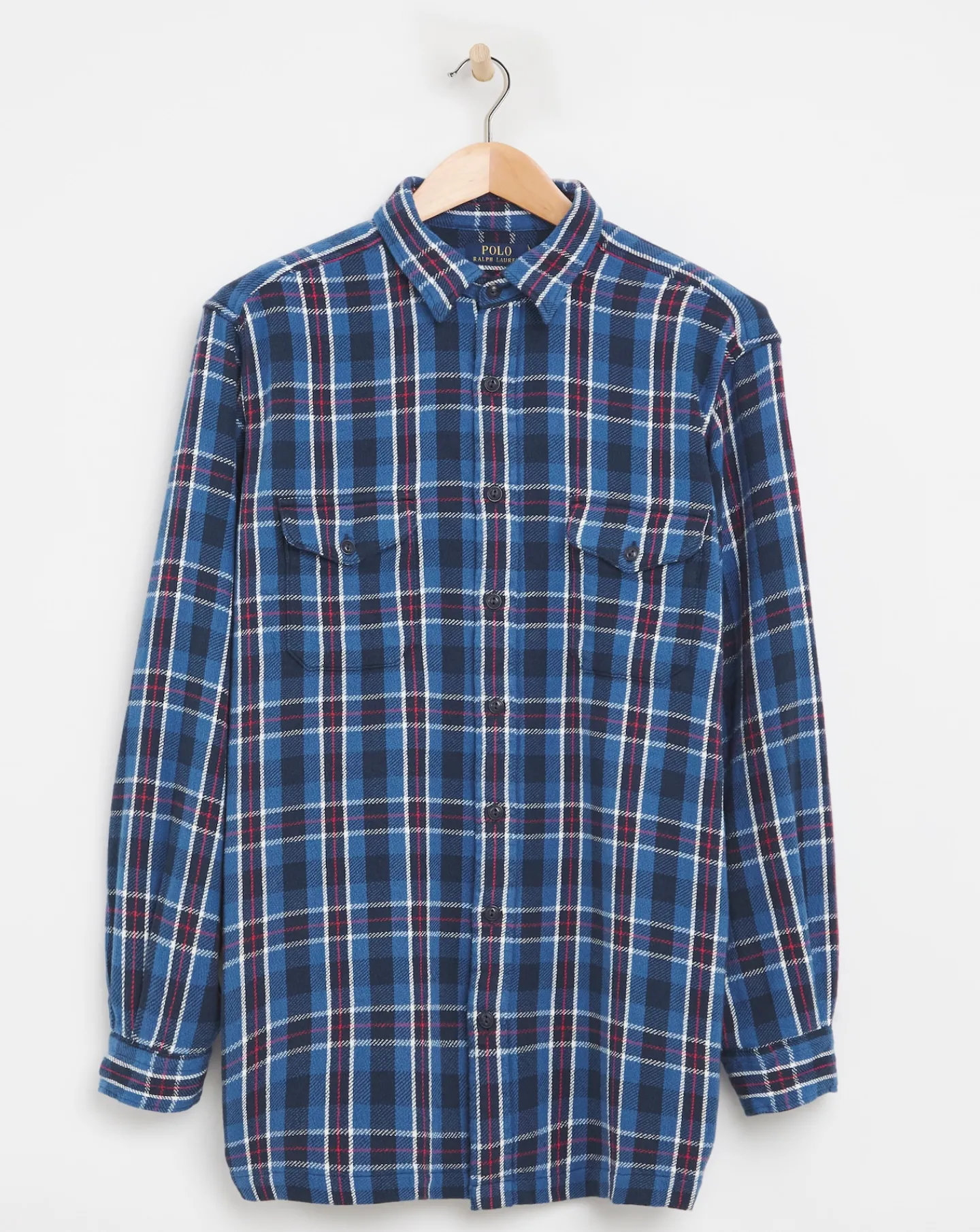 Polo Ralph Lauren Blue Checked Flannel Shirt