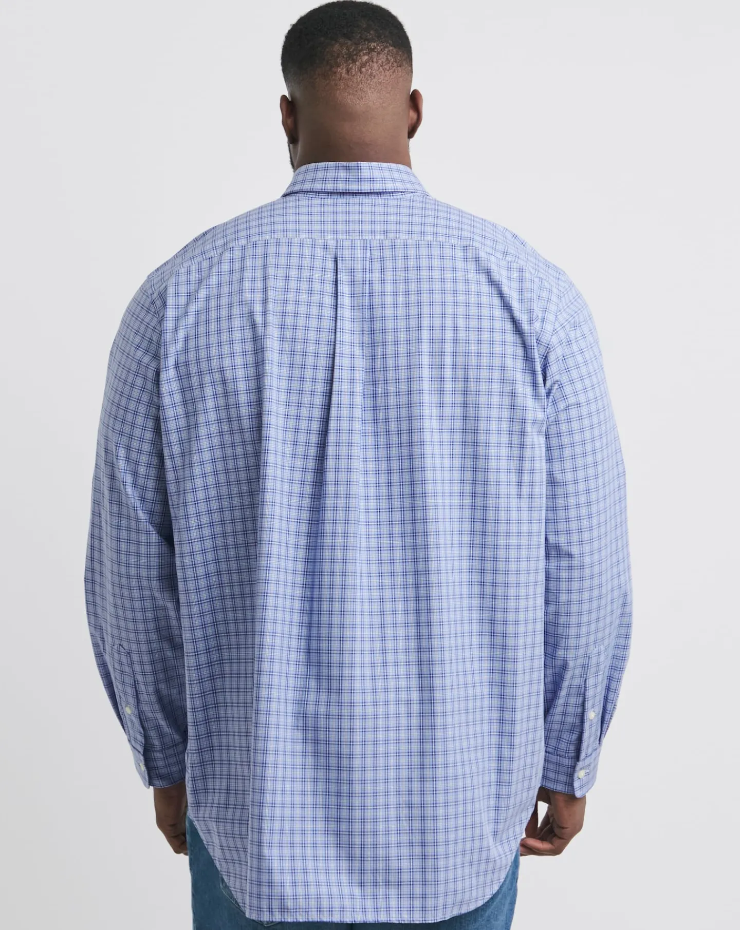 Polo Ralph Lauren Blue Check Stretch Poplin Shirt