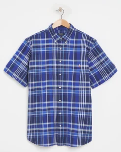 Polo Ralph Lauren Blue Check Short Sleeve Shirt