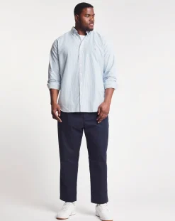 Polo Ralph Lauren Blue Long Sleeve Classic Stripe Shirt