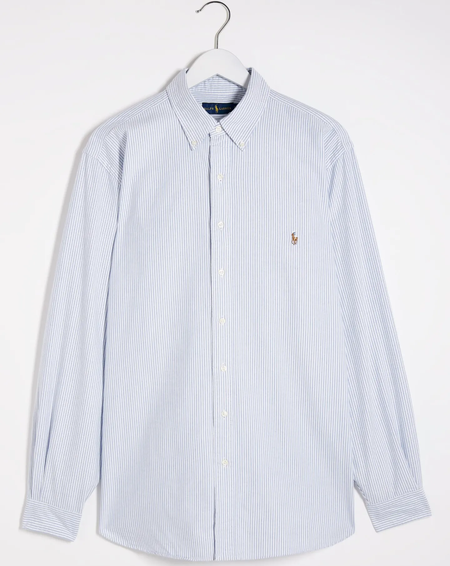 Polo Ralph Lauren Blue Long Sleeve Classic Stripe Shirt