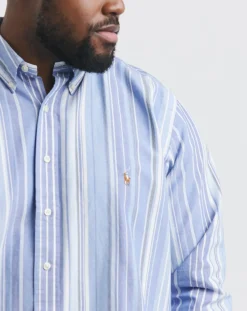 Polo Ralph Lauren Blue Striped Oxford Shirt