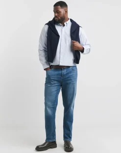 Polo Ralph Lauren Blue Striped Classic Oxford Shirt