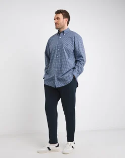 Polo Ralph Lauren Dark Blue Check Stretch Poplin Shirt
