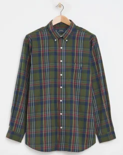 Polo Ralph Lauren Long Sleeve Olive Check Performance Shirt