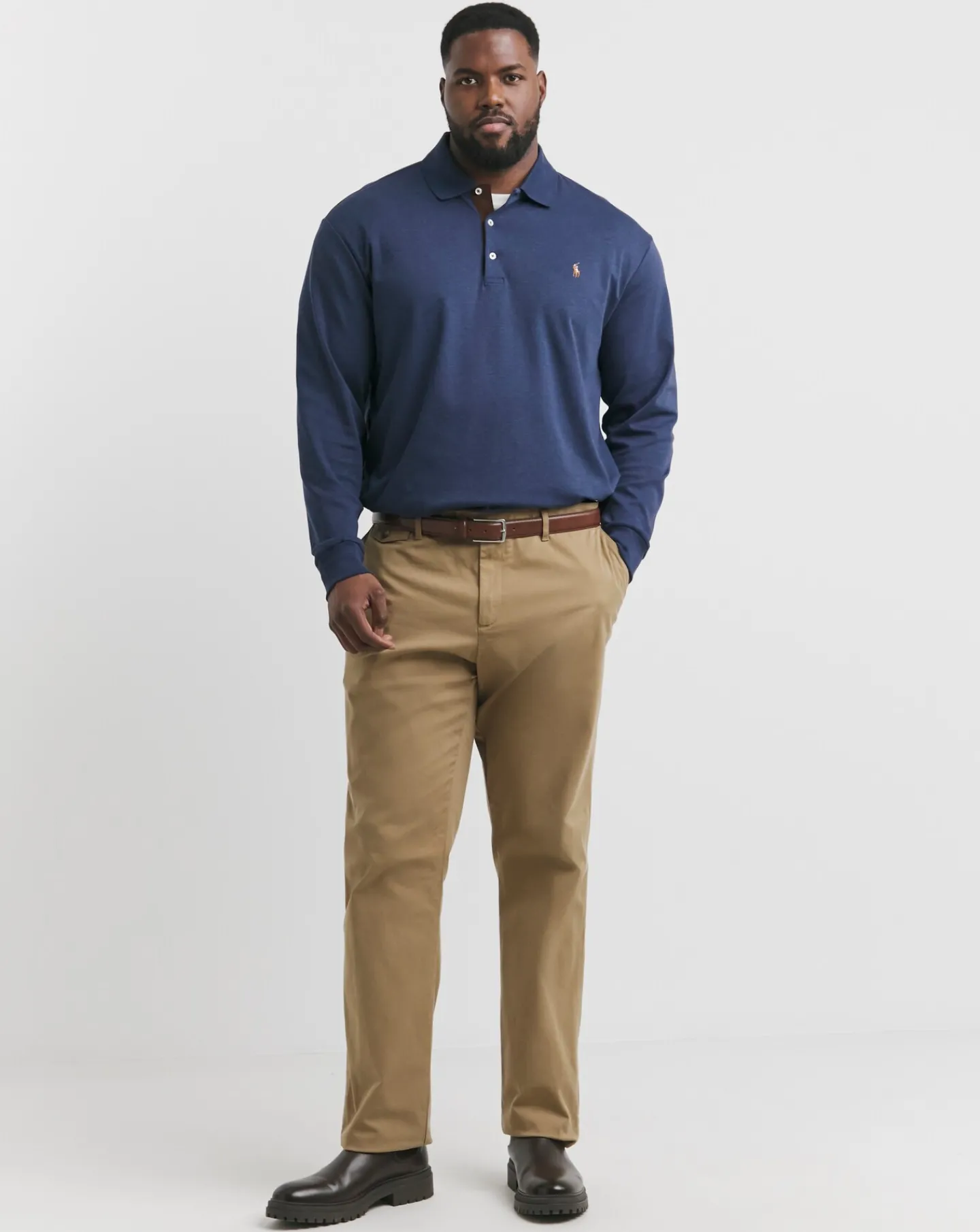 Polo Ralph Lauren Navy Long Sleeve Super Soft Polo