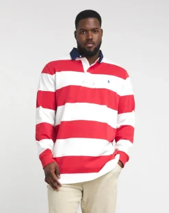 Polo Ralph Lauren Red Striped Rugby Polo