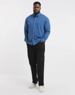 Polo Ralph Lauren Royal Long Sleeve Jersey Stretch Shirt